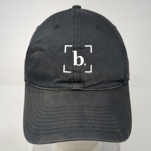 Letter B Slideback Hat Black One Size Embroidered Logo Nike Swoosh - Picture 2 of 9